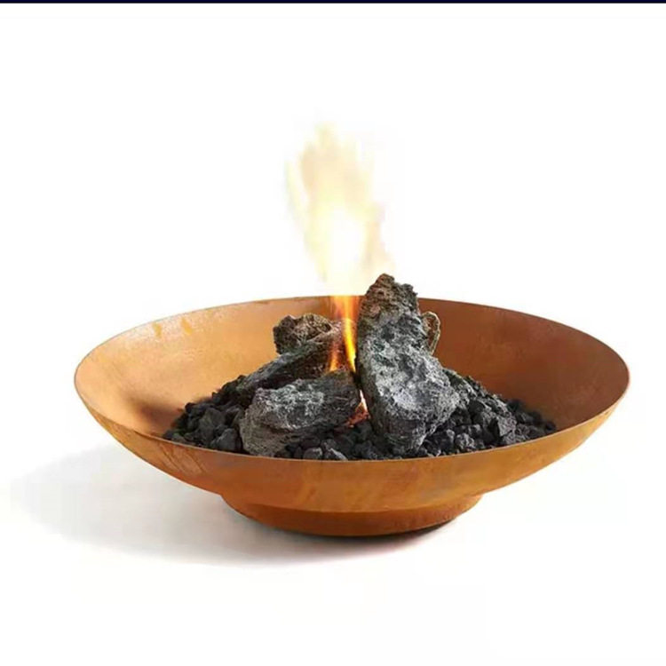 Fire Pit Bowl - Brasero en acier Corten 60CM/80CM/100CM, foyer