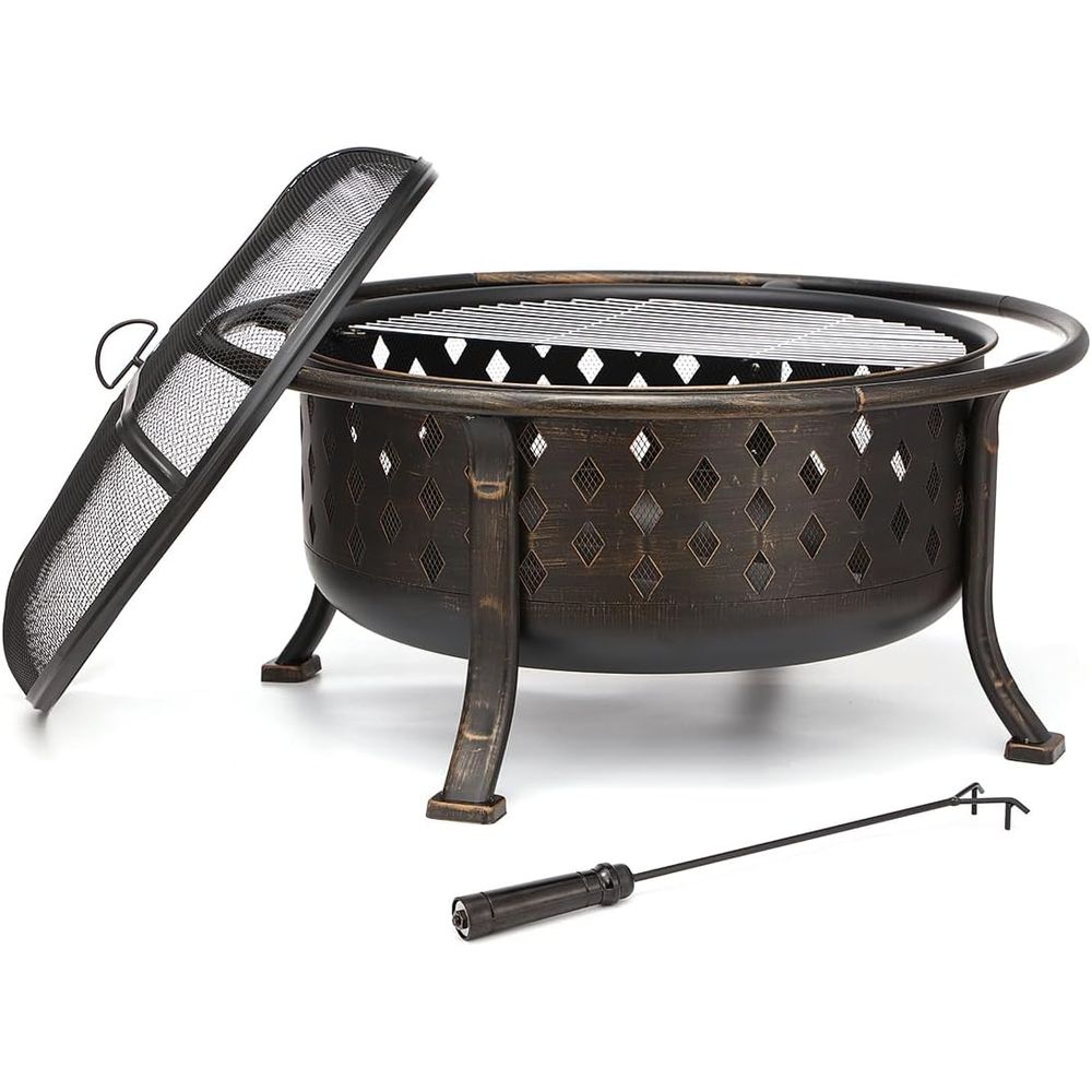 Fire Pit Bowl - Brasero extérieur de 36 pouces pour