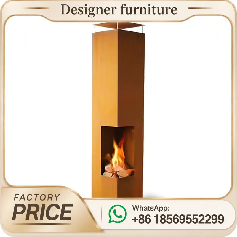 Outdoor Furniture Wooden - Poêle à granulés de bois portable