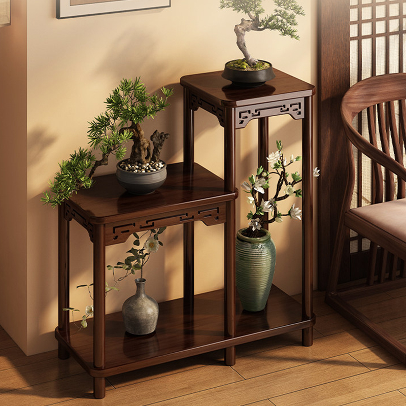 Outdoor Furniture Italian - Support pour plantes en bois massif