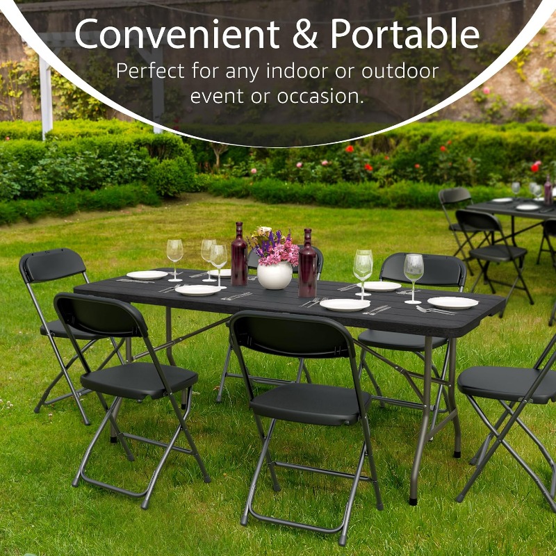 Outdoor Furniture Legs - Lot de 10 tables pliantes de