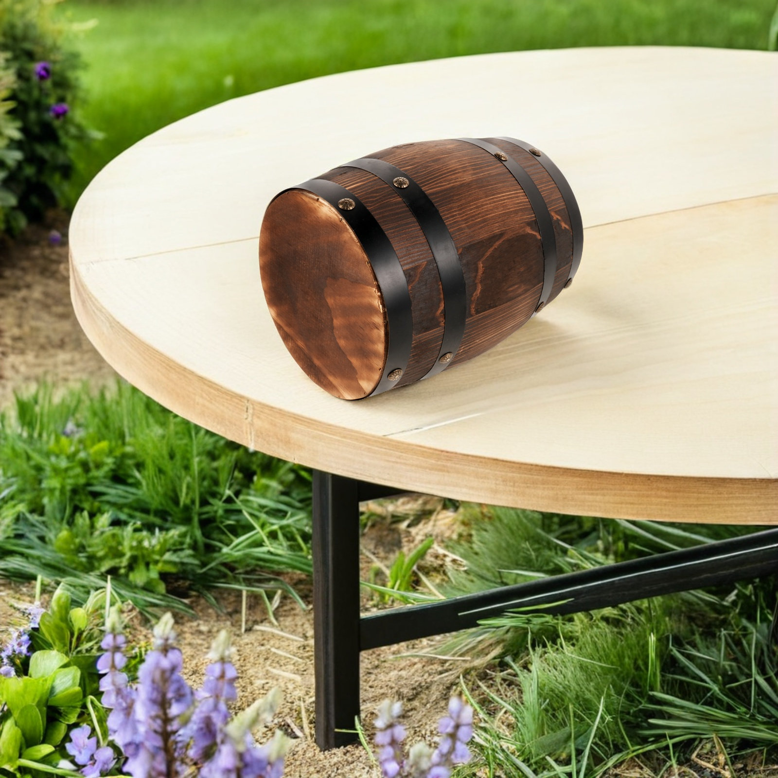 Outdoor Furniture Wooden - Tabouret de bar en bois vintage,