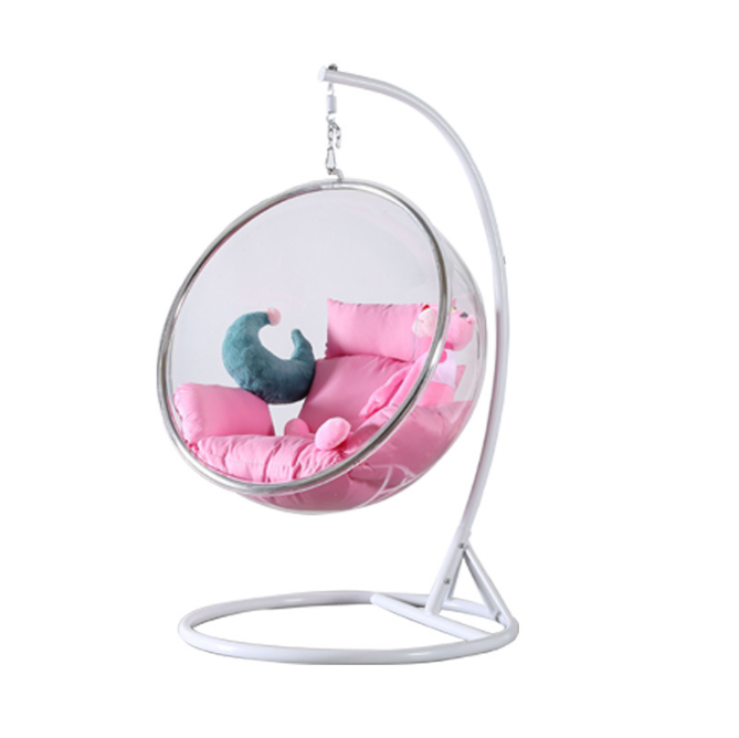 Hanging Egg Chair - Chaise suspendue œuf ronde transparente en