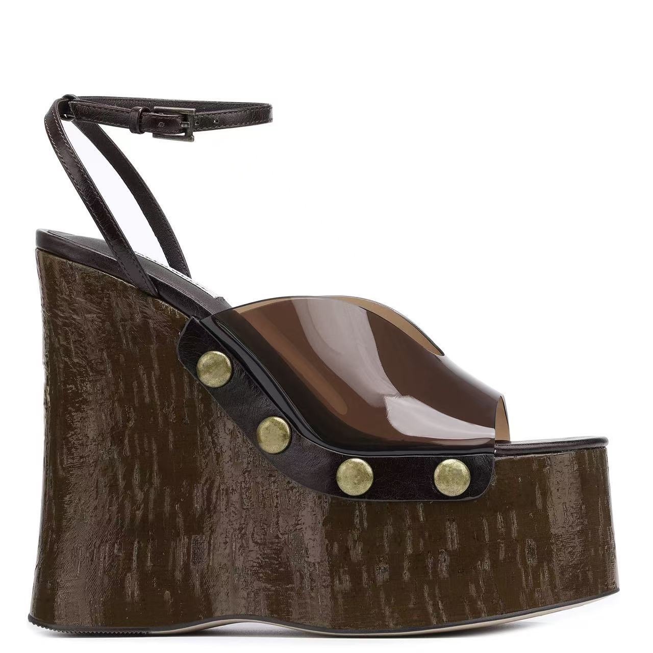 Outdoor Furniture Wooden - Sandales à talons hauts de 14