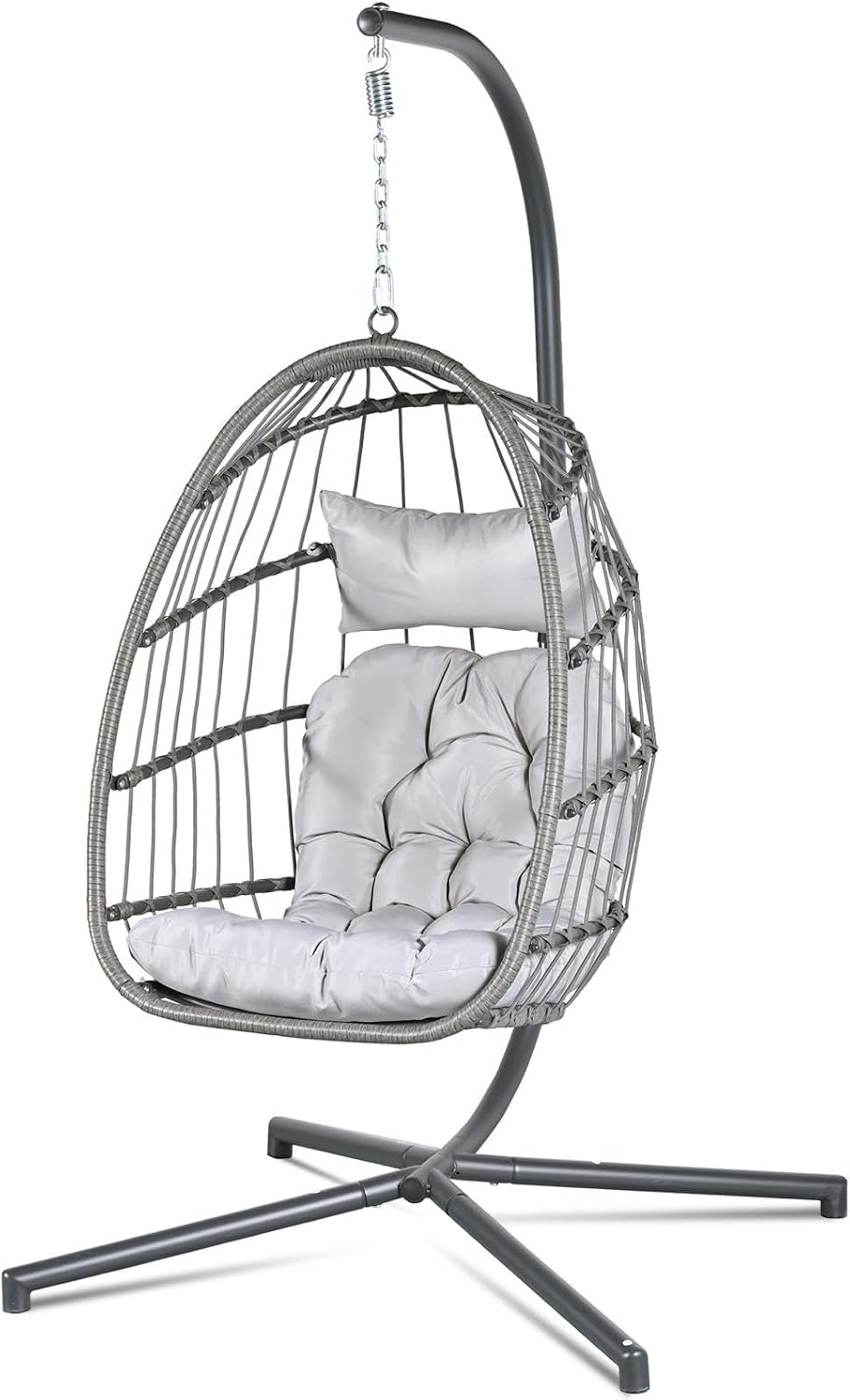 Hanging Egg Chair - Fauteuil suspendu avec support, capacité de