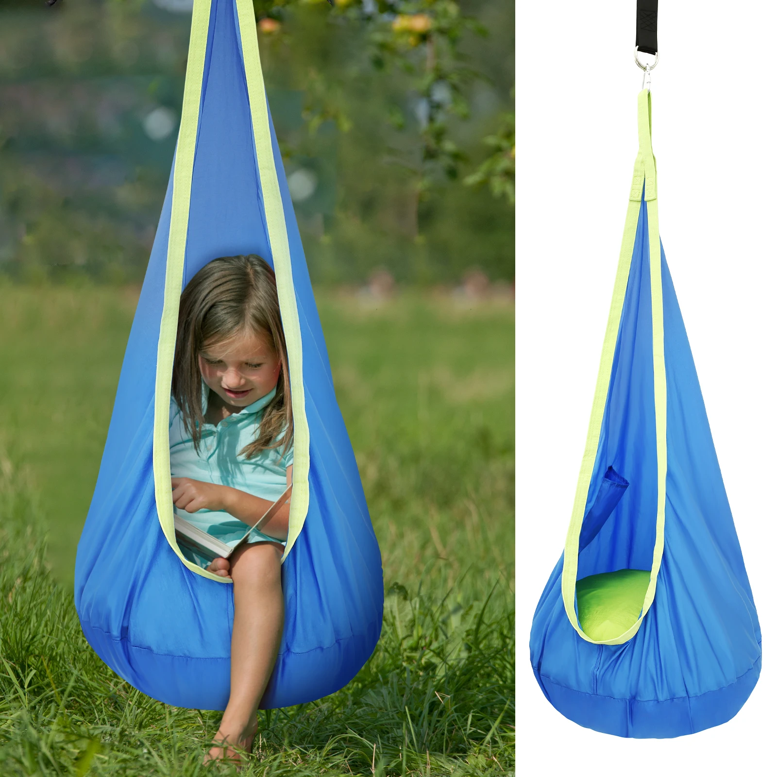 Outdoor Furniture Kids - Chaise balancelle sensorielle pour enfants, siège
