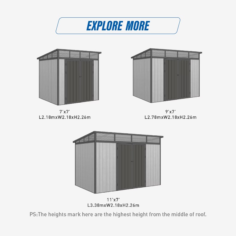 D2833 3M*3M Abri de rangement  - Outdoor Furniture Metal avis et prix