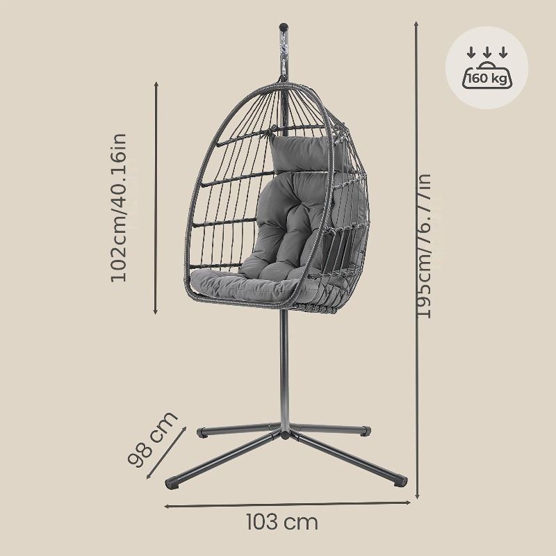 Fauteuil suspendu en forme d'œ - Hanging Egg Chair avis et prix