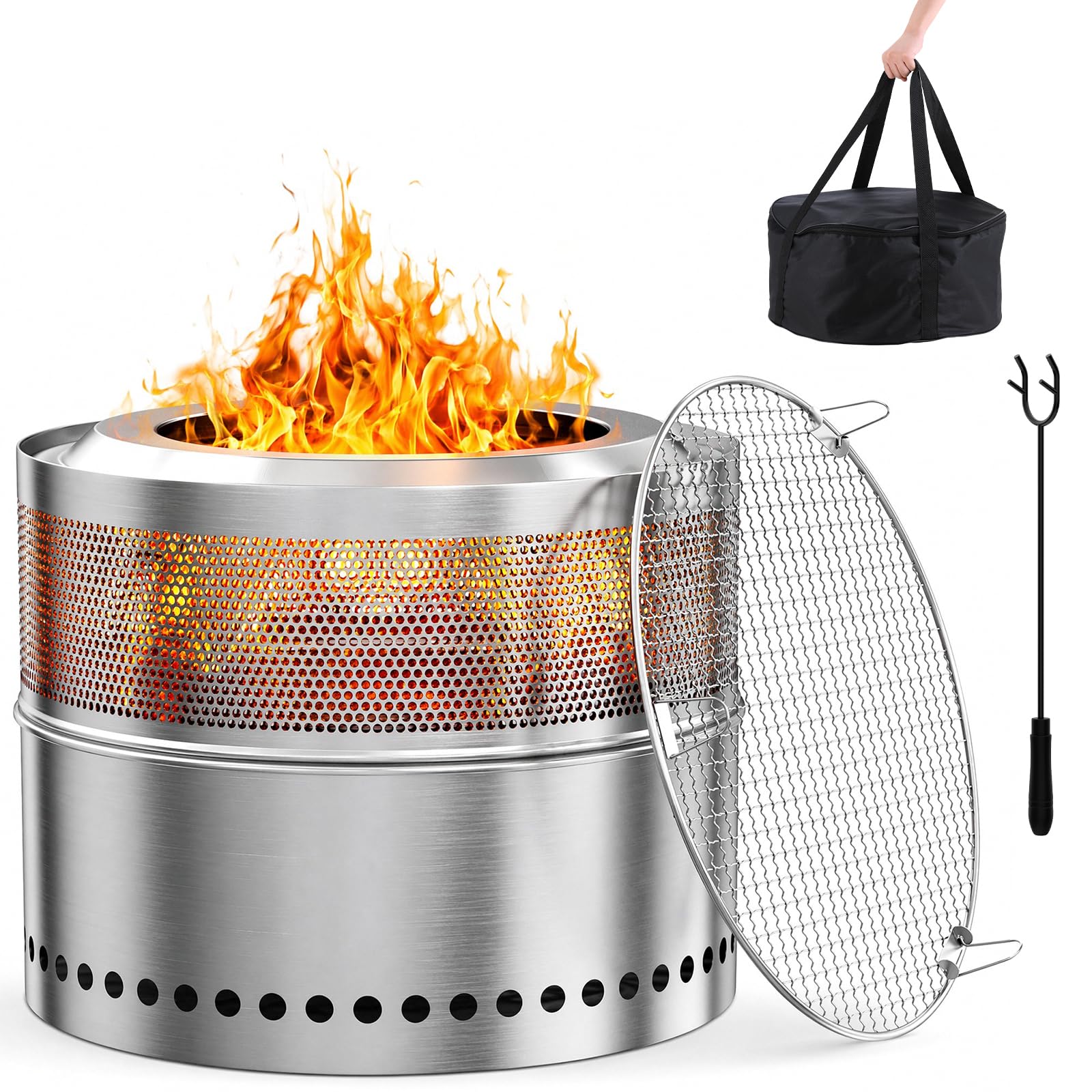 Brasero en acier inoxydable 50 - Fire Pit Bowl avis et prix