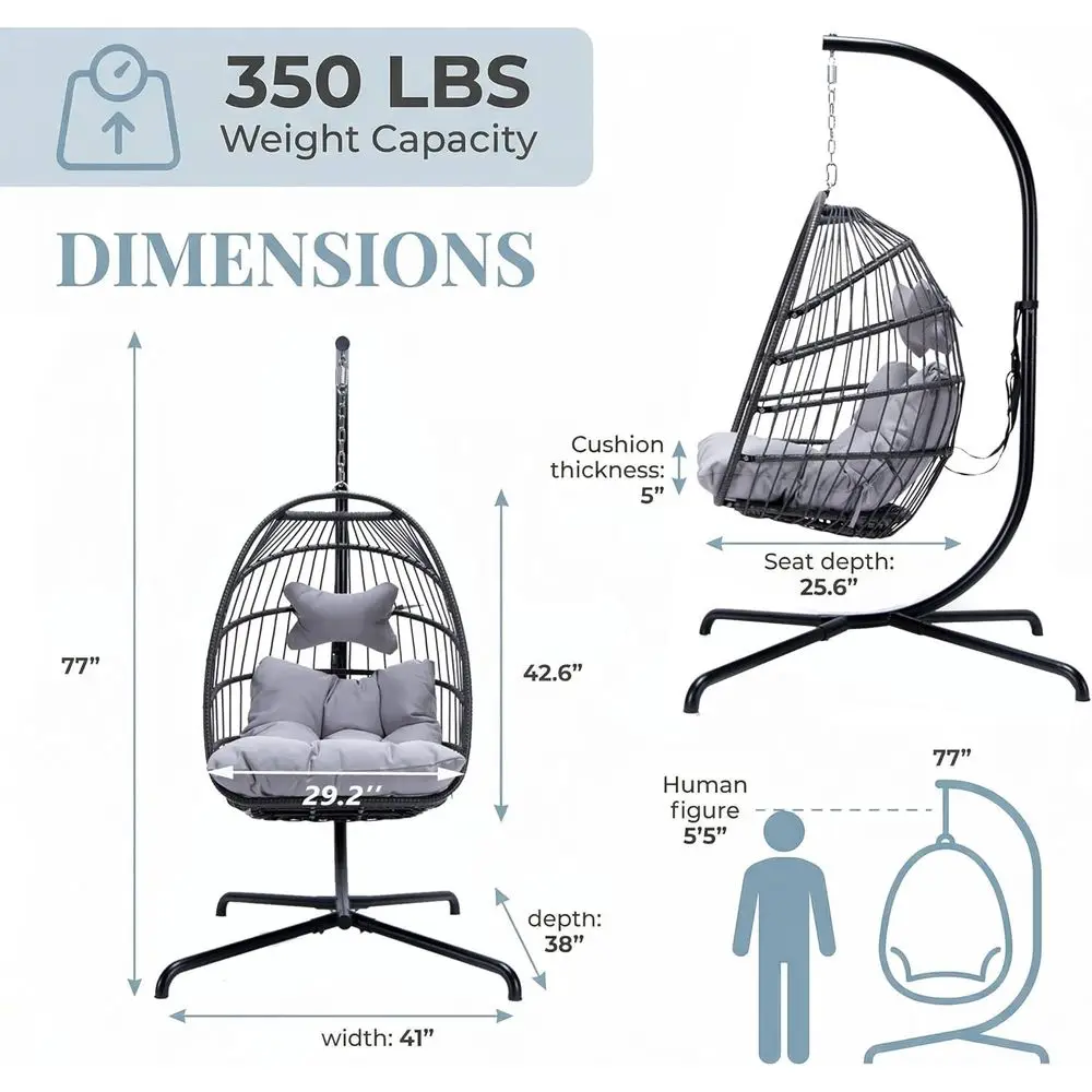 Fauteuil suspendu d'extérieur  - Hanging Egg Chair avis et prix