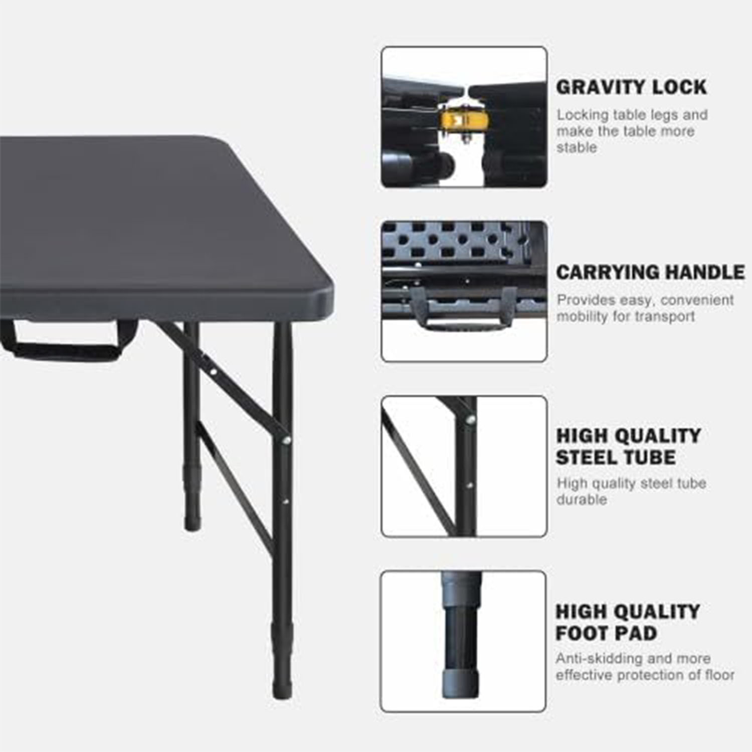 Table pliante 4 pieds, hauteur - Outdoor Furniture Legs avis et prix