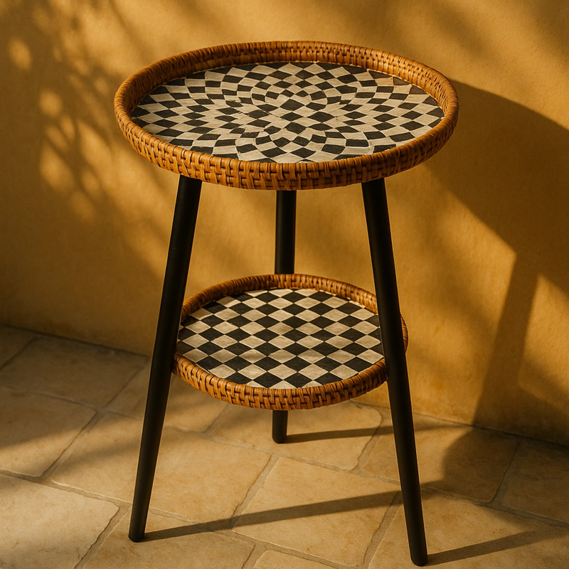 Table basse en rotin double co - Outdoor Furniture Legs avis et prix