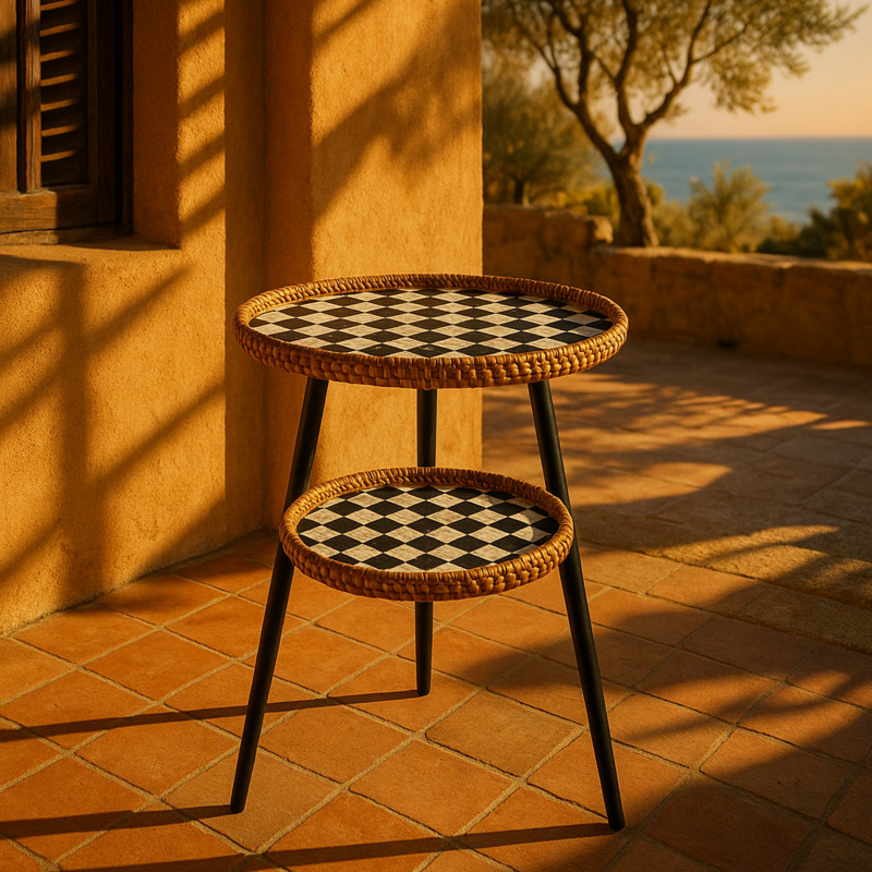 Table basse en rotin double co - Outdoor Furniture Legs avis et prix