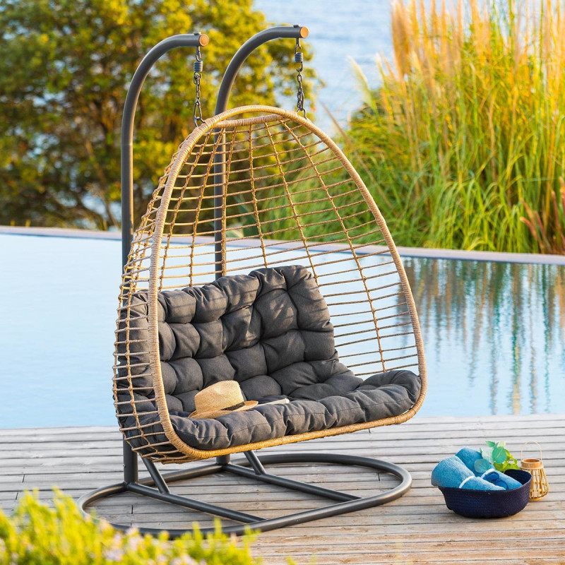 Chaises suspendues de luxe à 2 - Hanging Egg Chair avis et prix